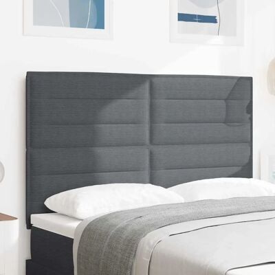 Vidaxl - Kopfteil 160cm - Dunkelgraues Stoff - Platzsparend Wandmontage Vidaxl - Kopfteil 160cm - Dunkelgraues Stoff - Platzsparend Wandmontage