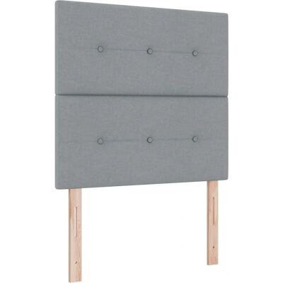 vidaXL Headboard Button Tufted Light Grey 80 cm Fabric - Modern Bedroom Headboard vidaXL Headboard Button Tufted Light Grey 80 cm Fabric - Modern Bedroom Headboard