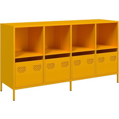 vidaXL Senfgelb Sideboard - Wohnzimmeraufbewahrung vidaXL Senfgelb Sideboard - Wohnzimmeraufbewahrung