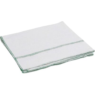 vidaXL Floor Cloths 5 pcs White with Green Stripes - Floor Cloths vidaXL Floor Cloths 5 pcs White with Green Stripes - Floor Cloths