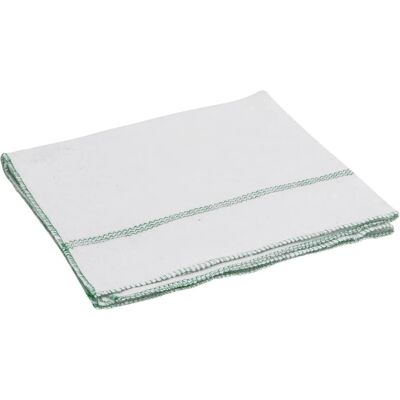 vidaXL Floor Cloths 10 pcs White with Green Stripes - Floor Cloths vidaXL Floor Cloths 10 pcs White with Green Stripes - Floor Cloths