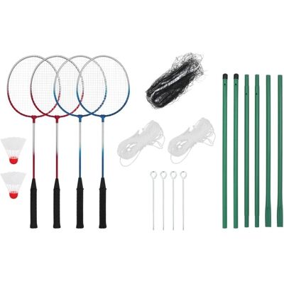 Set de Badminton vidaXL avec 4 raquettes et filet - Sport familial extérieur - Publicité Set de Badminton vidaXL avec 4 raquettes et filet - Sport familial extérieur - Publicité