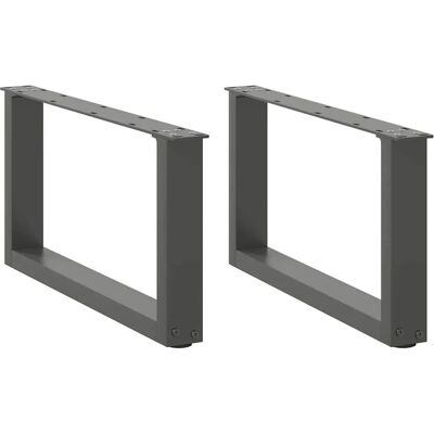 vidaXL 4013146 Couchtischbeine U-Form Antrazit 70x(30-31) cm Stahl vidaXL 4013146 Couchtischbeine U-Form Antrazit 70x(30-31) cm Stahl