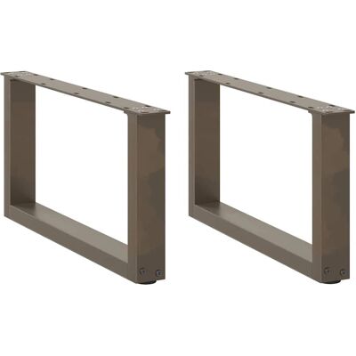 vidaXL U-förmige Couchtischbeine - 70x(30-31) cm - Naturstahl vidaXL U-förmige Couchtischbeine - 70x(30-31) cm - Naturstahl