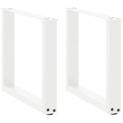 vidaXL Weiße U-förmige Couchtischbeine - 50 x (42-43) cm vidaXL Weiße U-förmige Couchtischbeine - 50 x (42-43) cm