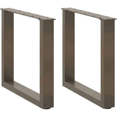 vidaXL Pieds de table basse en U 2 pcs. acier naturel 50x(42-43) cm - Pieds de table - Publicité vidaXL Pieds de table basse en U 2 pcs. acier naturel 50x(42-43) cm - Pieds de table - Publicité