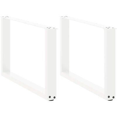 vidaXL Weiße U-Form Couchtischbeine - 2 Stück vidaXL Weiße U-Form Couchtischbeine - 2 Stück