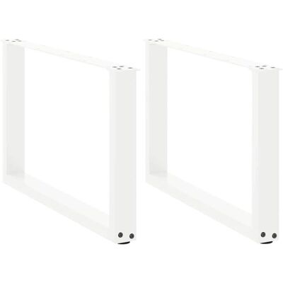 vidaXL U-Form Couchtischbeine 2 Stück Weiß - Couchtischbeine vidaXL U-Form Couchtischbeine 2 Stück Weiß - Couchtischbeine