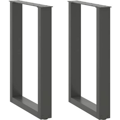 vidaXL U-Form Stahl Couchtischbeine - Unterstützt Schwere Oberflächen vidaXL U-Form Stahl Couchtischbeine - Unterstützt Schwere Oberflächen