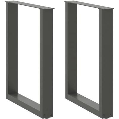 vidaXL U-förmige Couchtischbeine - 60x(72-73) cm Stahl vidaXL U-förmige Couchtischbeine - 60x(72-73) cm Stahl
