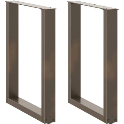 vidaXL U-vorm eetkamertafelpoten - Set van 2, 60x(72-73) cm vidaXL U-vorm eetkamertafelpoten - Set van 2, 60x(72-73) cm
