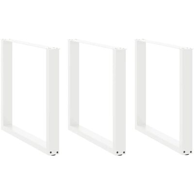 vidaXL Witte U-vormige Salontafelpoten - Poten voor salontafel vidaXL Witte U-vormige Salontafelpoten - Poten voor salontafel