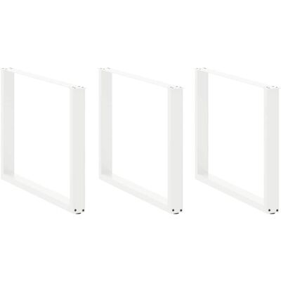 vidaXL U-vormige stalen salontafelpoten - 2 stuks wit vidaXL U-vormige stalen salontafelpoten - 2 stuks wit