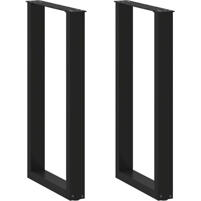 vidaXL Couchtischbeine U-Form 2 Stk. Schwarz 40x(90-91) cm Stahl - Couchtischbeine vidaXL Couchtischbeine U-Form 2 Stk. Schwarz 40x(90-91) cm Stahl - Couchtischbeine