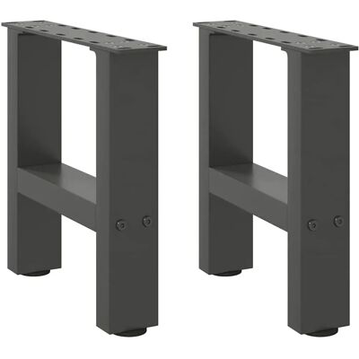 vidaXL Anthrazit Stahl Couchtischbeine 2 Stk - 40x(30-31) cm vidaXL Anthrazit Stahl Couchtischbeine 2 Stk - 40x(30-31) cm