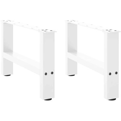 vidaXL Weiße Stahl Couchtischbeine - Unterstützt schwere Tischplatten vidaXL Weiße Stahl Couchtischbeine - Unterstützt schwere Tischplatten