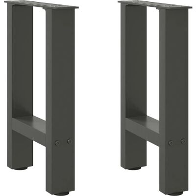 vidaXL Antraciet Stalen Salontafelpoten - 38x(42-43) cm vidaXL Antraciet Stalen Salontafelpoten - 38x(42-43) cm