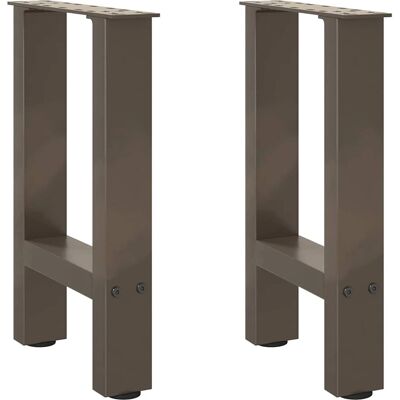 vidaXL Stahle Couchtischbeine - 38x(42-43) cm - Grau vidaXL Stahle Couchtischbeine - 38x(42-43) cm - Grau