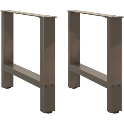 vidaXL Stahl Couchtischbeine - 60x(42-43) cm - Naturstahl vidaXL Stahl Couchtischbeine - 60x(42-43) cm - Naturstahl