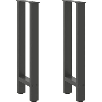 vidaXL Anthracite Steel Coffee Table Legs - 38x(72-73)cm Support vidaXL Anthracite Steel Coffee Table Legs - 38x(72-73)cm Support