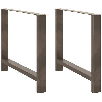 Stalen salontafelpoten - 100x(72-73)cm - Grijs Stalen salontafelpoten - 100x(72-73)cm - Grijs