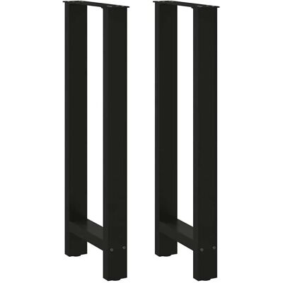 vidaXL - Pieds de table basse - Noir - 40x100-101 cm - Pieds de table - Publicité vidaXL - Pieds de table basse - Noir - 40x100-101 cm - Pieds de table - Publicité