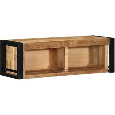 vidaXL TV-Schrank - Mangoholz Medienspeicher - Wandmontage vidaXL TV-Schrank - Mangoholz Medienspeicher - Wandmontage