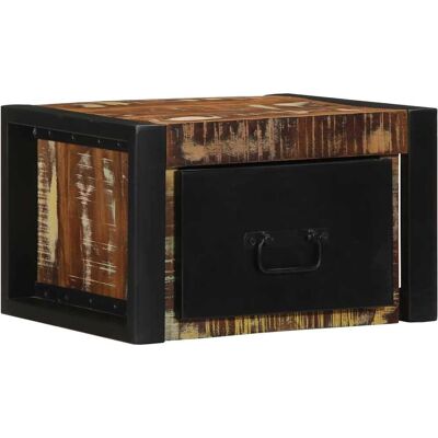 vidaXL Nightstand - Reclaimed Solid Wood - Multicolor - 40x35x25 cm - Nightstand vidaXL Nightstand - Reclaimed Solid Wood - Multicolor - 40x35x25 cm - Nightstand