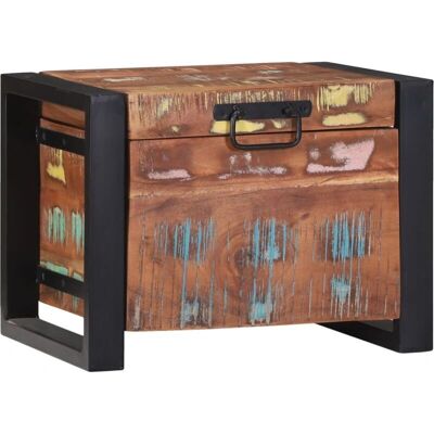 vidaXL Coffre de rangement en bois recyclé - Style rustique - 40x30x30cm - Publicité vidaXL Coffre de rangement en bois recyclé - Style rustique - 40x30x30cm - Publicité