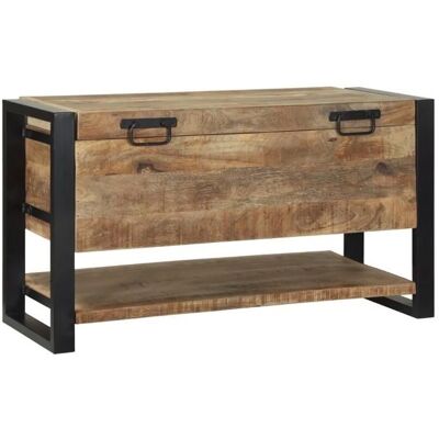 VidaXL Storage Chest Rustic Mango Wood - Storage Chest VidaXL Storage Chest Rustic Mango Wood - Storage Chest