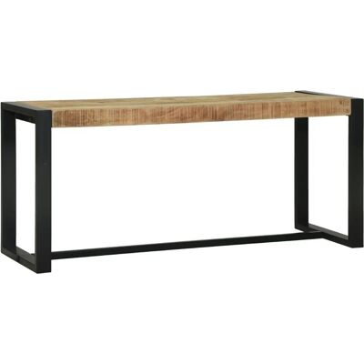 vidaXL Brown Mango Wood Hallway Bench - Hallway Bench vidaXL Brown Mango Wood Hallway Bench - Hallway Bench