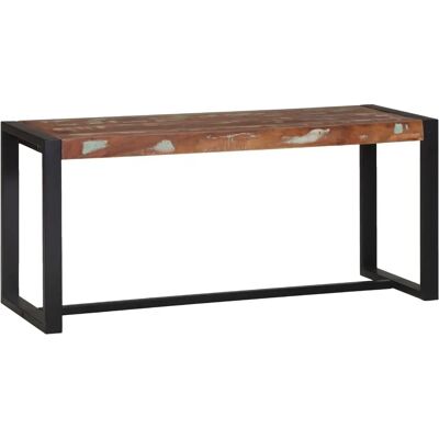 vidaXL Bank - Recyceltes Mehrfarben Massivholz 100x35x45cm vidaXL Bank - Recyceltes Mehrfarben Massivholz 100x35x45cm