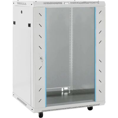 vidaXL Netværksskab 15U Grå 53x40x80 cm - Network Cabinet vidaXL Netværksskab 15U Grå 53x40x80 cm - Network Cabinet