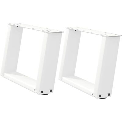 vidaXL U-Shape Coffee Table Legs White 40x(30-31) cm Steel vidaXL U-Shape Coffee Table Legs White 40x(30-31) cm Steel