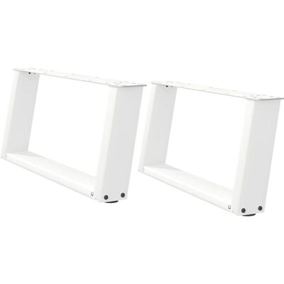 vidaXL Couchtischbeine U-Form 2 Stück Weiß 70x30-31 cm Stahl vidaXL Couchtischbeine U-Form 2 Stück Weiß 70x30-31 cm Stahl