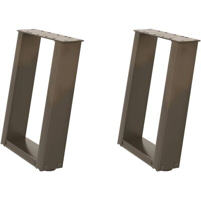 vidaXL Stahl U-förmige Couchtischbeine - 38x(42-43)cm vidaXL Stahl U-förmige Couchtischbeine - 38x(42-43)cm