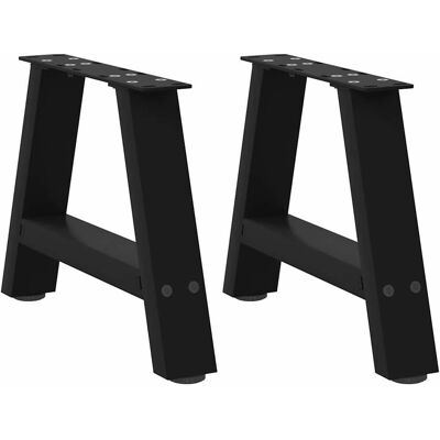 vidaXL 4012808 Couchtischbeine A-Form Schwarz Stahl Set vidaXL 4012808 Couchtischbeine A-Form Schwarz Stahl Set