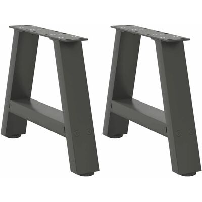 vidaXL A-förmige Couchtischbeine - 2 st - Anthrazit vidaXL A-förmige Couchtischbeine - 2 st - Anthrazit