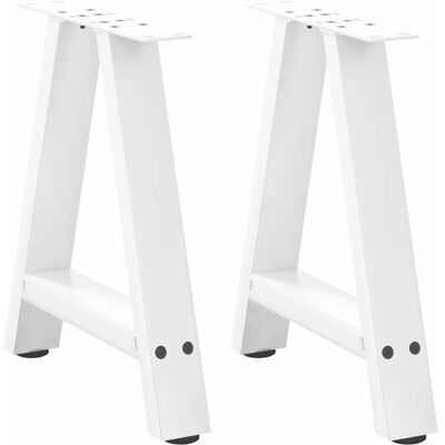 vidaXL 4012837 Couchtischbeine A-Form Stahl Weiß - Couchtischbeine vidaXL 4012837 Couchtischbeine A-Form Stahl Weiß - Couchtischbeine