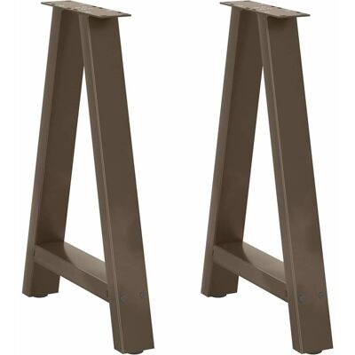 vidaXL Salontafelpoten A-vorm 2 stuks 50x(72-73) cm staal zwart - Salontafelpoten vidaXL Salontafelpoten A-vorm 2 stuks 50x(72-73) cm staal zwart - Salontafelpoten