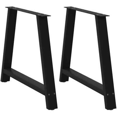 vidaXL Couchtischbeine A-Form 2 Stück Schwarz 100x(72-73) cm - Couchtischbeine vidaXL Couchtischbeine A-Form 2 Stück Schwarz 100x(72-73) cm - Couchtischbeine