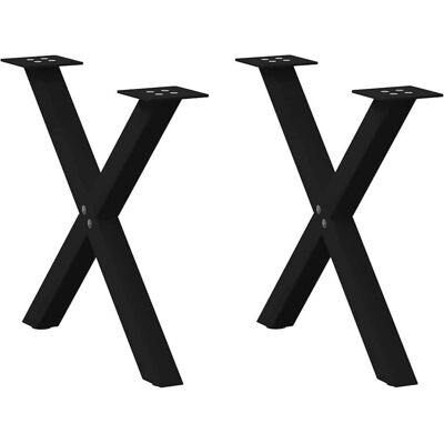 vidaXL X-Form Stahl Couchtischbeine - Couchtischbeine vidaXL X-Form Stahl Couchtischbeine - Couchtischbeine