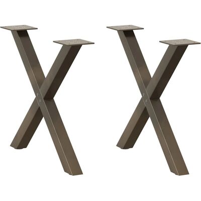 vidaXL Coffee Table Legs X-shape 2 pcs - Coffee Table Legs vidaXL Coffee Table Legs X-shape 2 pcs - Coffee Table Legs