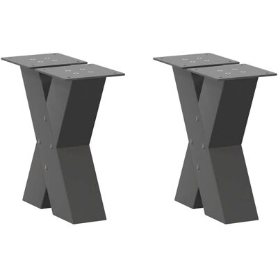 vidaXL 4012930 steel X-shape coffee table legs - Coffee Table vidaXL 4012930 steel X-shape coffee table legs - Coffee Table