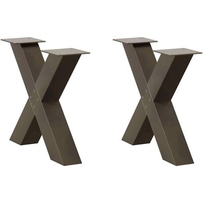 vidaXL Couchtischbeine X-Form 2 Stück - Tischbeine vidaXL Couchtischbeine X-Form 2 Stück - Tischbeine