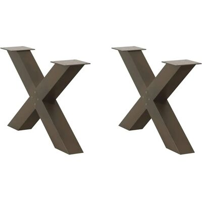 vidaXL X-Form Coffee Table Legs - Coffee Table Legs vidaXL X-Form Coffee Table Legs - Coffee Table Legs