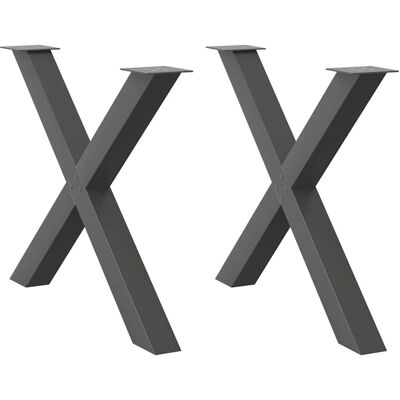 vidaXL 4012986 Stahl X-förmige Esstischbeine 2 st - Tischbeine vidaXL 4012986 Stahl X-förmige Esstischbeine 2 st - Tischbeine