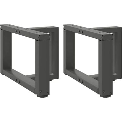 vidaXL T-Form Stahl Kaffeetischbeine 2 Stück - Tischteil vidaXL T-Form Stahl Kaffeetischbeine 2 Stück - Tischteil