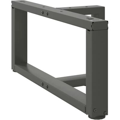 vidaXL Kaffebordben T-form 2 stk Antracit 60x25x(30-31) cm Stål vidaXL Kaffebordben T-form 2 stk Antracit 60x25x(30-31) cm Stål