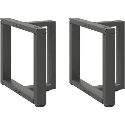 vidaXL Couchtischbeine T-Form 2 Stk. Anthrazit Stahl - Couchtischbeine vidaXL Couchtischbeine T-Form 2 Stk. Anthrazit Stahl - Couchtischbeine